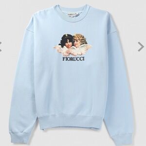 Fiorucci Vintage Angels Sweatshirt in Pale Blue